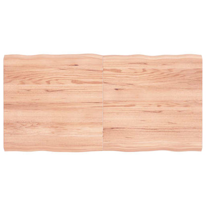 vidaXL Table Top Light Brown 120x60x(2-4) cm Live Edge