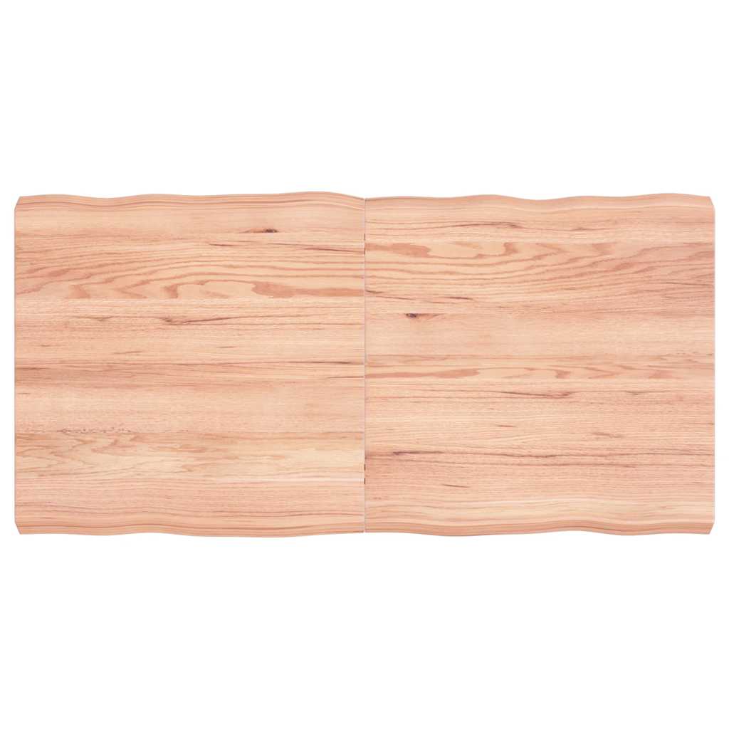 vidaXL Table Top Light Brown 120x60x(2-6) cm Live Edge