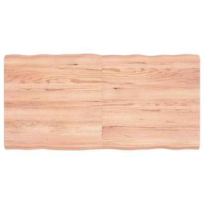 vidaXL Table Top Light Brown 120x60x(2-6) cm Live Edge