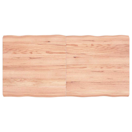 vidaXL Table Top Light Brown 120x60x(2-6) cm Live Edge