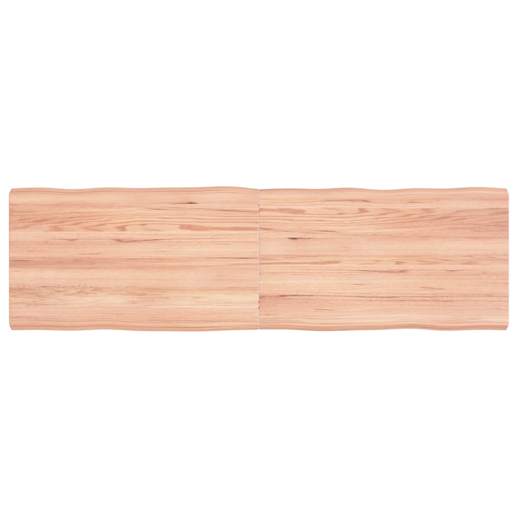 vidaXL Table Top Light Brown 140x40x(2-4) cm Live Edge
