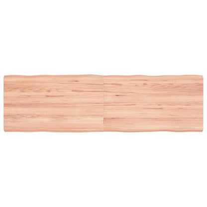 vidaXL Table Top Light Brown 140x40x(2-4) cm Live Edge