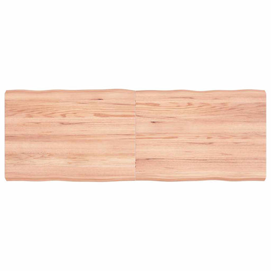 vidaXL Table Top Light Brown 140x50x(2-6) cm Live Edge