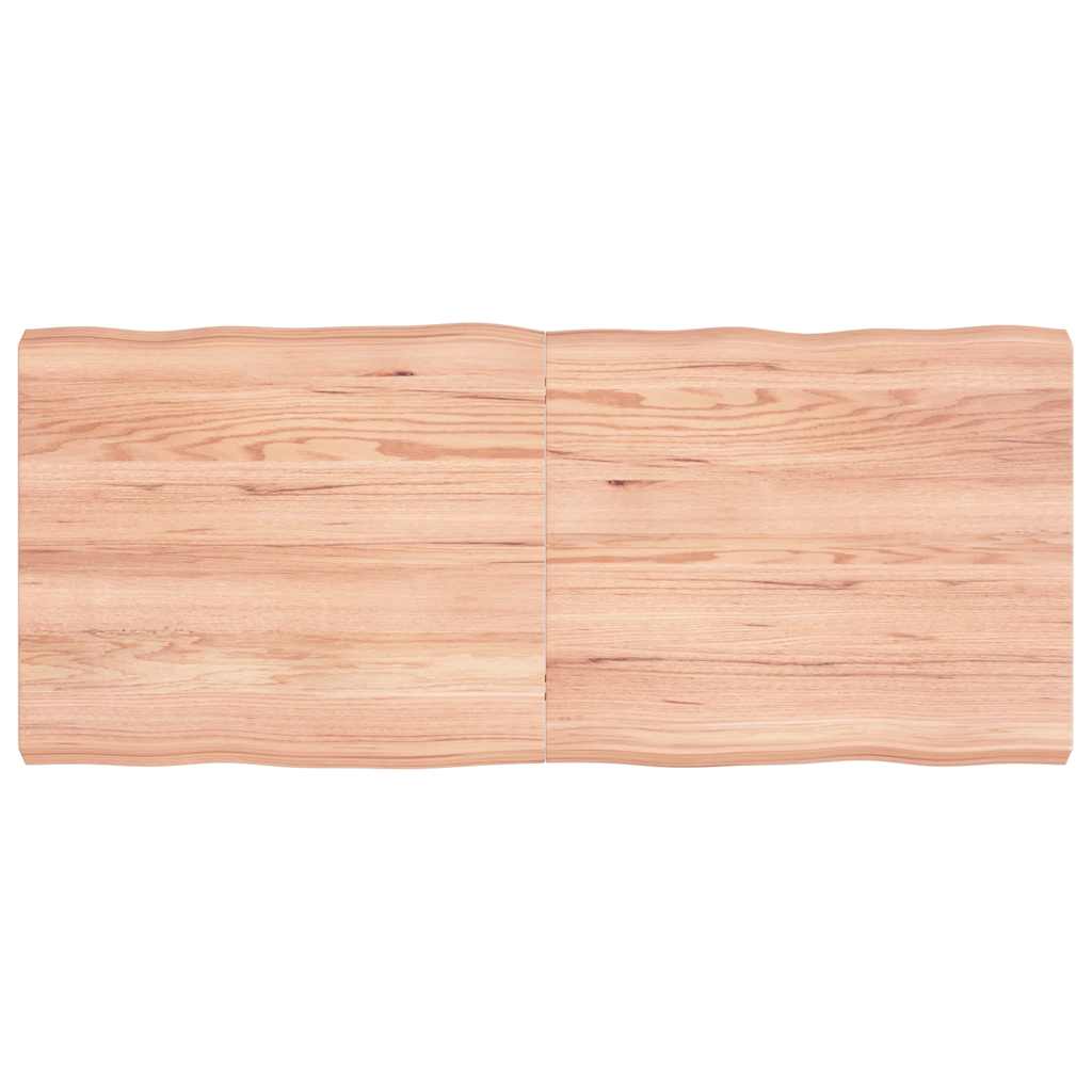 vidaXL Table Top Light Brown 140x60x(2-6) cm Live Edge