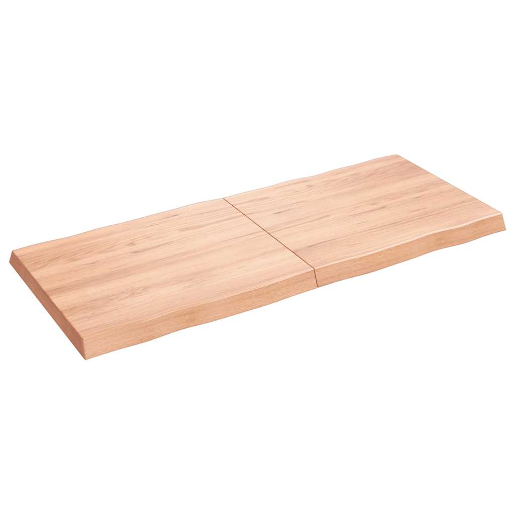 vidaXL Table Top Light Brown 140x60x(2-6) cm Live Edge