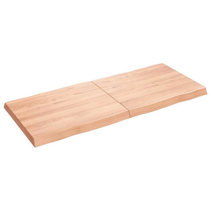 vidaXL Table Top Light Brown 140x60x(2-6) cm Live Edge