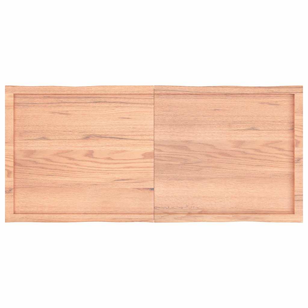vidaXL Table Top Light Brown 140x60x(2-6) cm Live Edge