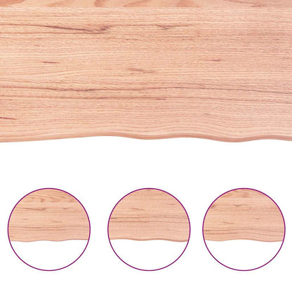 vidaXL Table Top Light Brown 140x60x(2-6) cm Live Edge