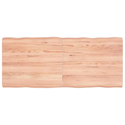 vidaXL Table Top Light Brown 140x60x(2-6) cm Live Edge