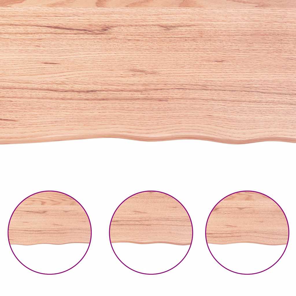 vidaXL Table Top Light Brown 160x40x(2-4) cm Live Edge