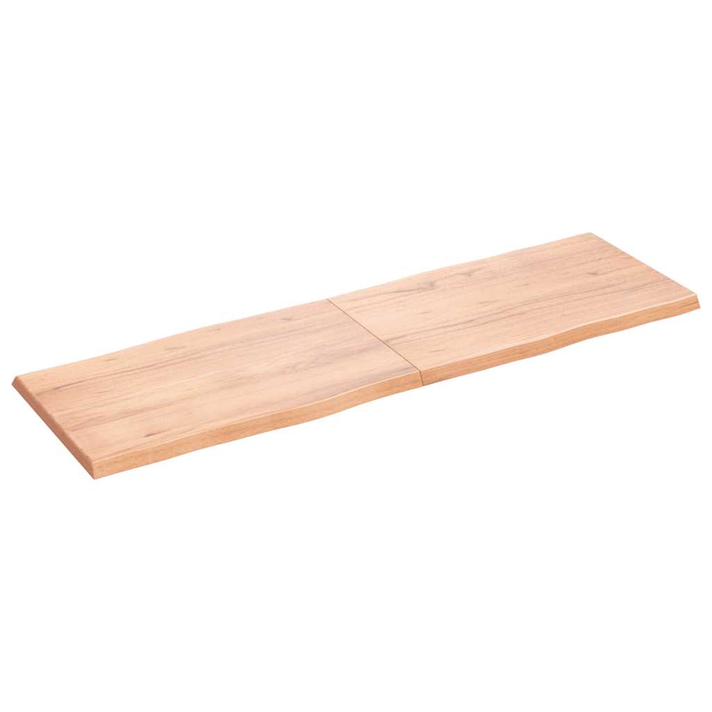 vidaXL Table Top Light Brown 160x50x(2-4) cm Live Edge
