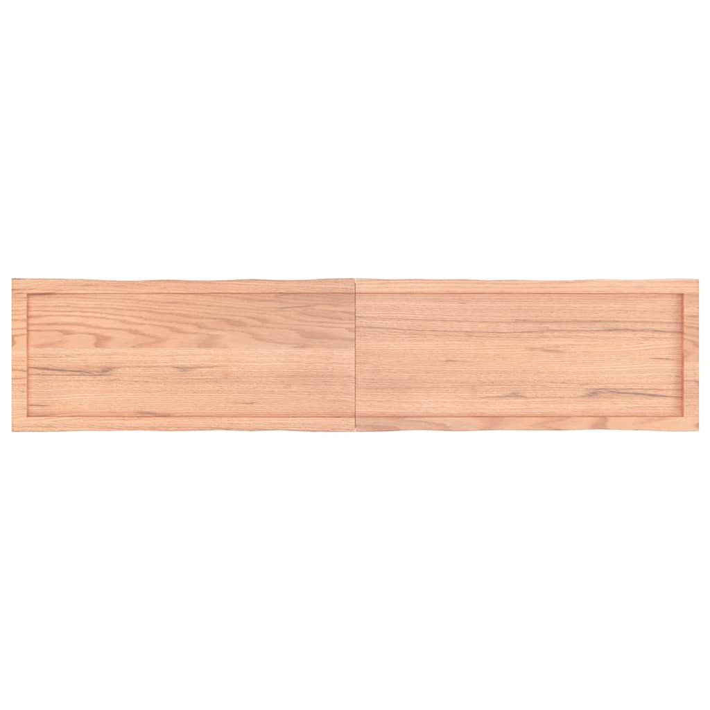 vidaXL Table Top Light Brown 180x40x(2-4)cm Treated Solid Wood Live Edge