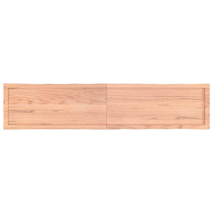 vidaXL Table Top Light Brown 180x40x(2-4)cm Treated Solid Wood Live Edge