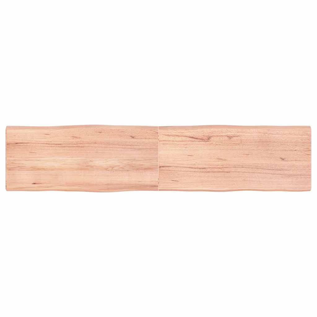vidaXL Table Top Light Brown 180x40x(2-4) cm Live Edge