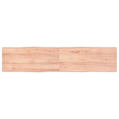 vidaXL Table Top Light Brown 180x40x(2-4) cm Live Edge