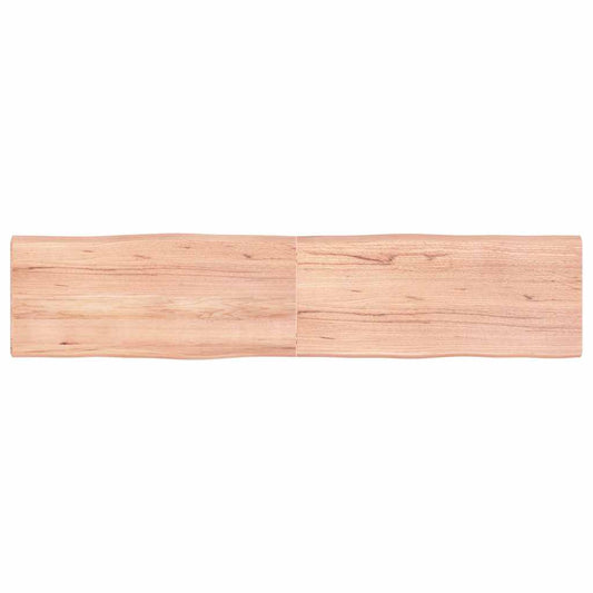 vidaXL Table Top Light Brown 180x40x(2-4) cm Live Edge