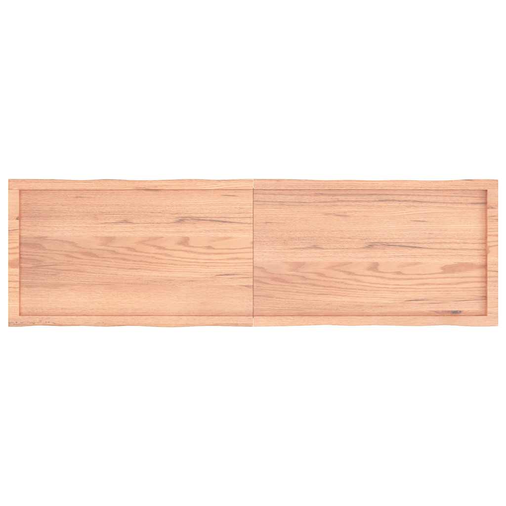 vidaXL Table Top Light Brown 180x50x(2-4)cm Treated Solid Wood Live Edge