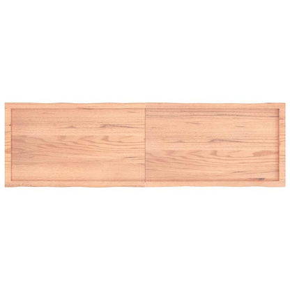 vidaXL Table Top Light Brown 180x50x(2-4)cm Treated Solid Wood Live Edge