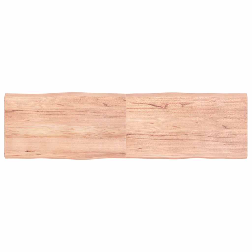 vidaXL Table Top Light Brown 180x50x(2-4) cm Live Edge