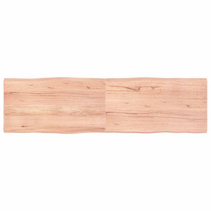vidaXL Table Top Light Brown 180x50x(2-4) cm Live Edge