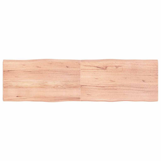 vidaXL Table Top Light Brown 180x50x(2-4) cm Live Edge