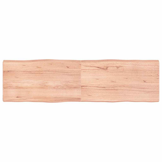 vidaXL Table Top Light Brown 180x50x(2-6) cm Live Edge