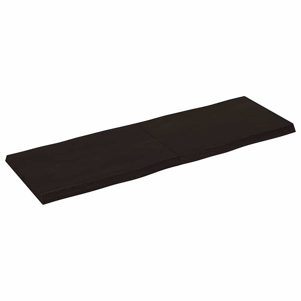 vidaXL Table Top Dark Brown 120x40x(2-4) cm Live Edge