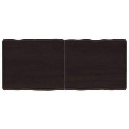 vidaXL Table Top Dark Brown 120x50x(2-4) cm Live Edge