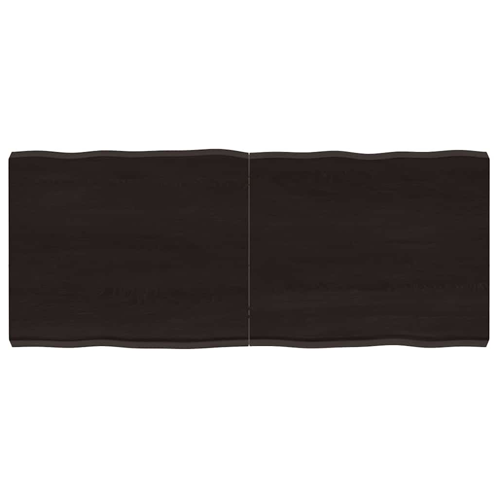 vidaXL Table Top Dark Brown 120x50x(2-6) cm Live Edge