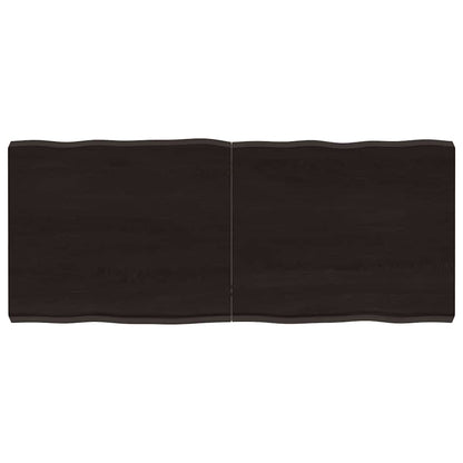 vidaXL Table Top Dark Brown 120x50x(2-6) cm Live Edge
