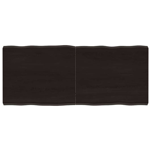 vidaXL Table Top Dark Brown 120x50x(2-6) cm Live Edge
