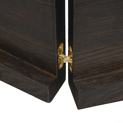 vidaXL Table Top Dark Brown 140x40x(2-4) cm Treated Solid Wood Live Edge