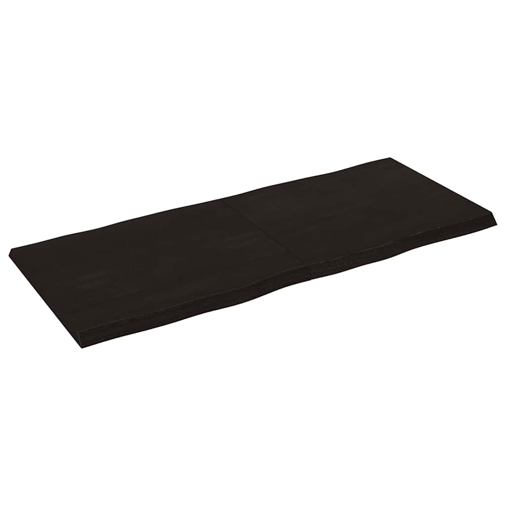 vidaXL Table Top Dark Brown 140x60x(2-4) cm Live Edge
