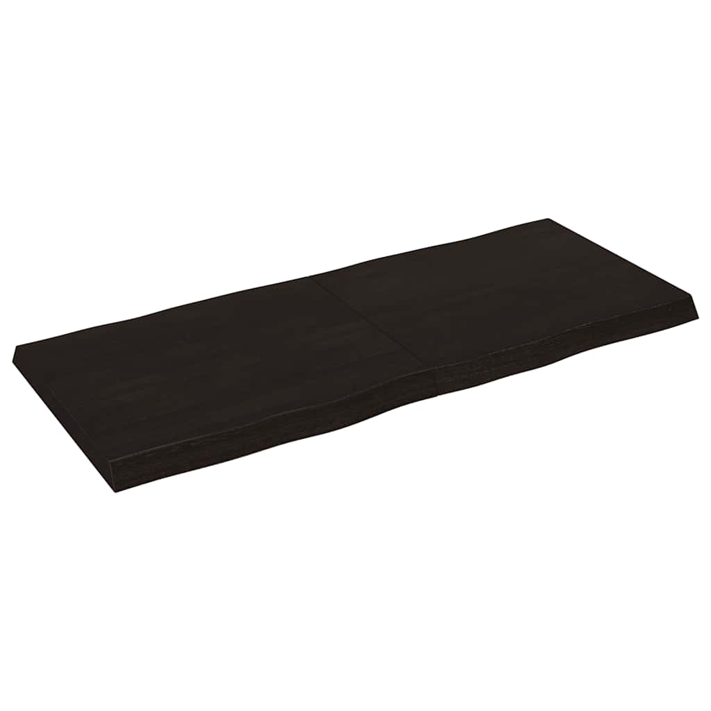 vidaXL Table Top Dark Brown 140x60x(2-6) cm Live Edge