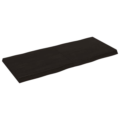 vidaXL Table Top Dark Brown 140x60x(2-6) cm Live Edge