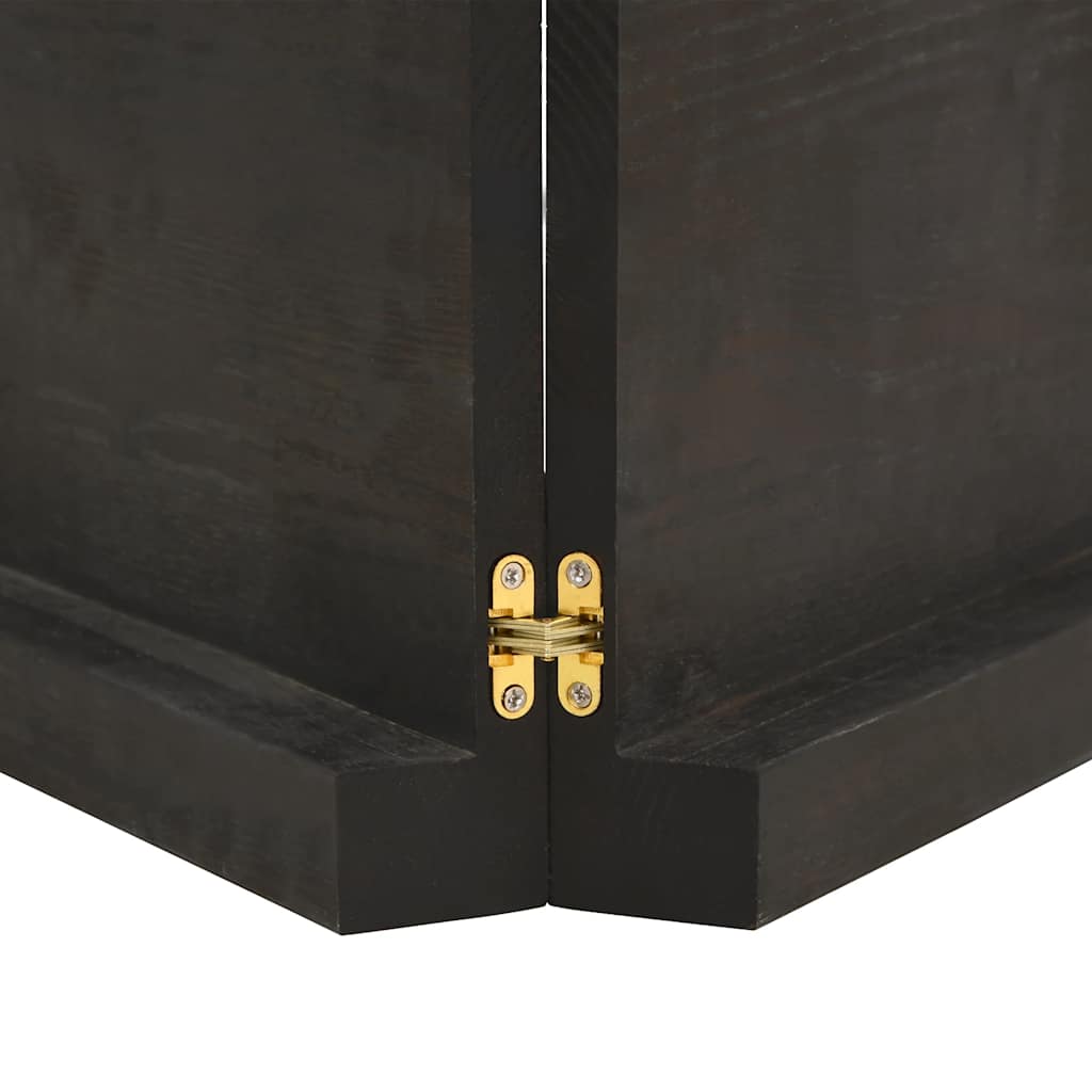 vidaXL Table Top Dark Brown 140x60x(2-6) cm Treated Solid Wood Live Edge