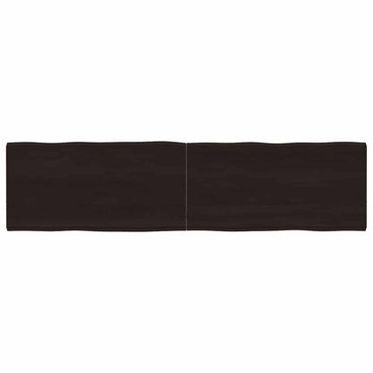 vidaXL Table Top Dark Brown 160x40x(2-4) cm Live Edge