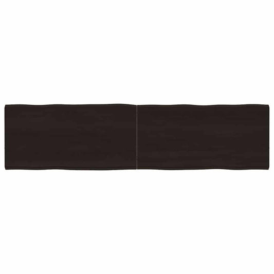 vidaXL Table Top Dark Brown 160x40x(2-4) cm Live Edge