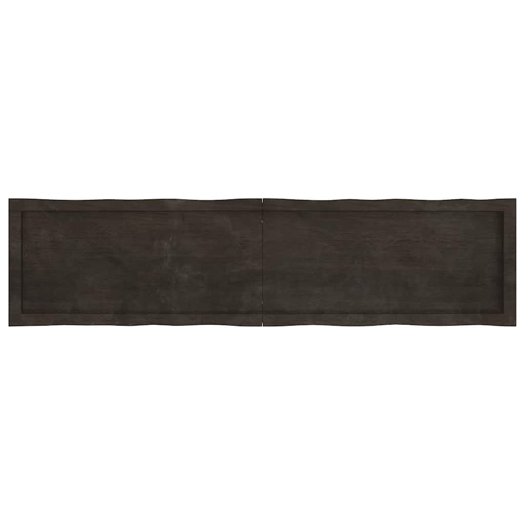 vidaXL Table Top Dark Brown 160x40x(2-4) cm Live Edge