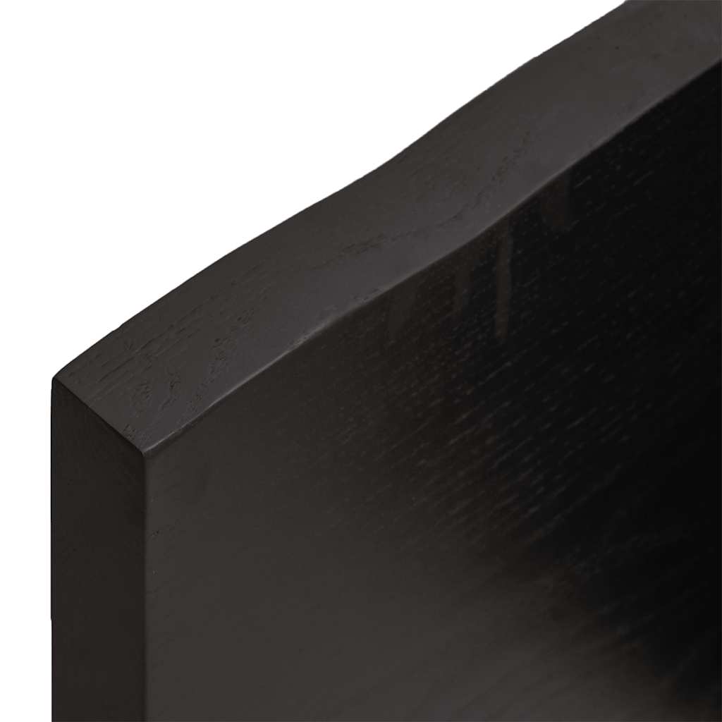 vidaXL Table Top Dark Brown 160x40x(2-4) cm Live Edge