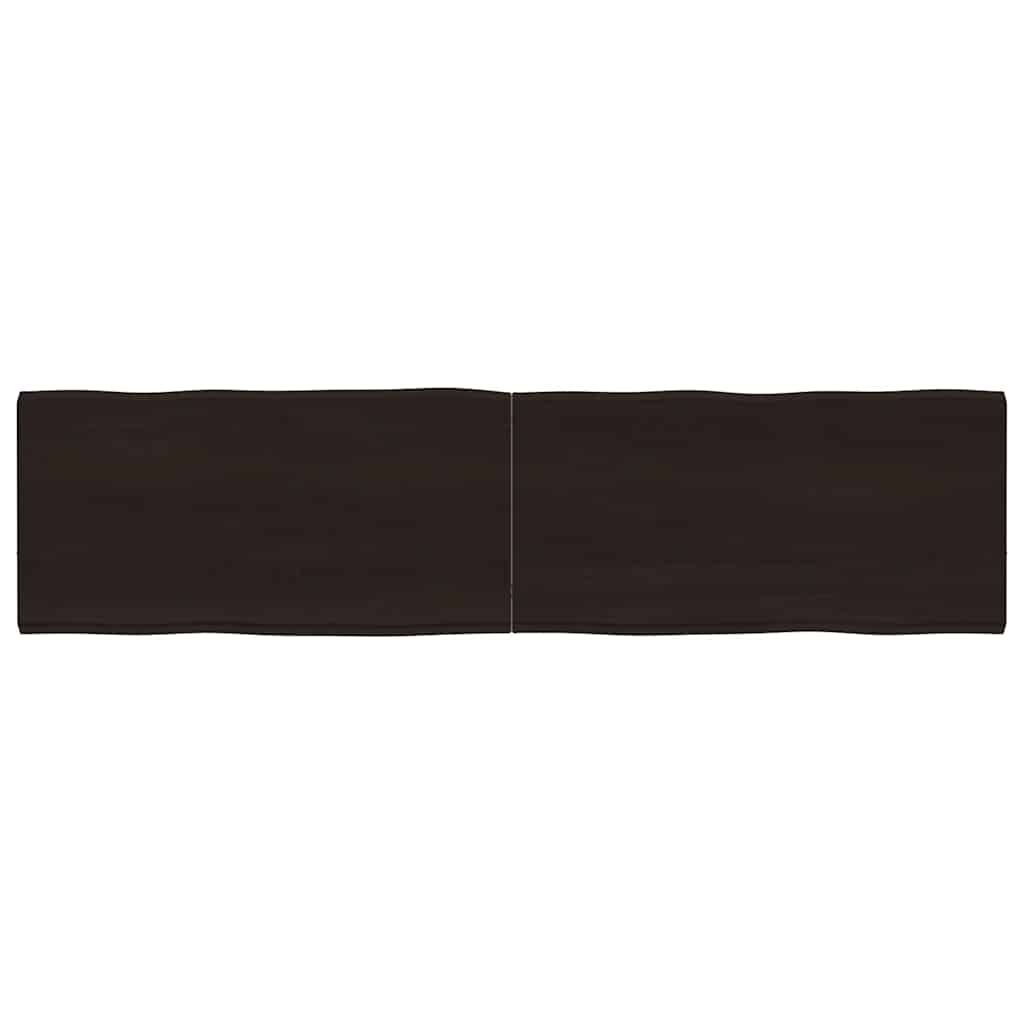 vidaXL Table Top Dark Brown 160x40x(2-4) cm Live Edge