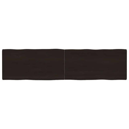vidaXL Table Top Dark Brown 160x40x(2-4) cm Live Edge