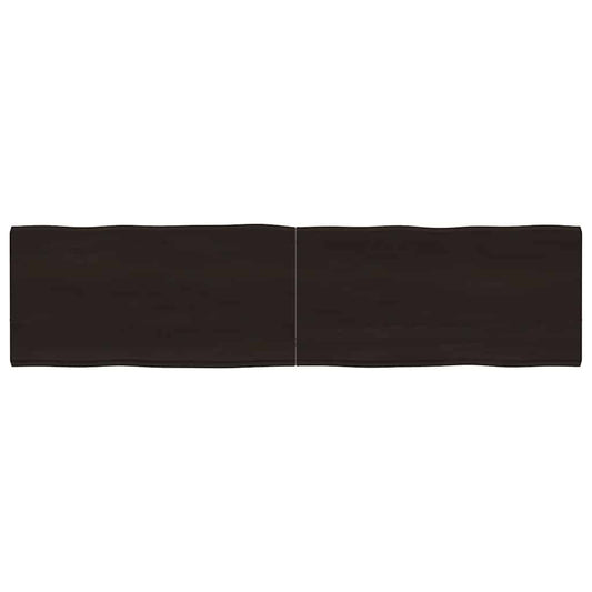 vidaXL Table Top Dark Brown 160x40x(2-4) cm Live Edge