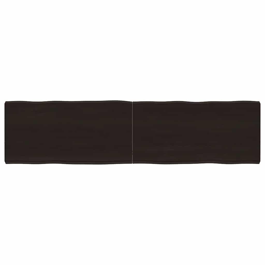 vidaXL Table Top Dark Brown 160x40x(2-6) cm Live Edge
