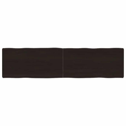 vidaXL Table Top Dark Brown 160x40x(2-6) cm Live Edge