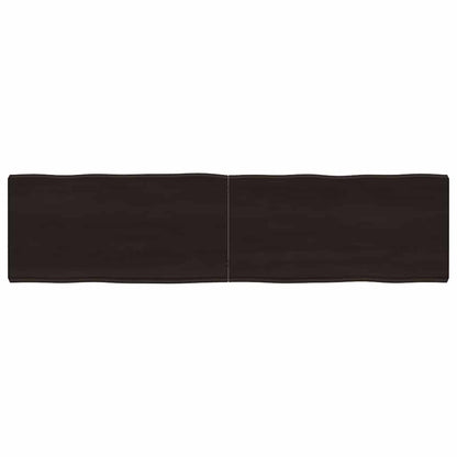 vidaXL Table Top Dark Brown 160x40x(2-6) cm Live Edge