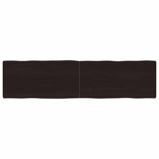 vidaXL Table Top Dark Brown 160x40x(2-6) cm Live Edge