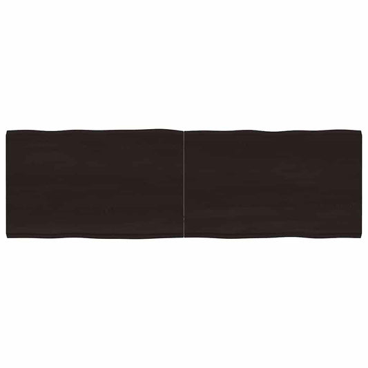 vidaXL Table Top Dark Brown 160x50x(2-4) cm Live Edge