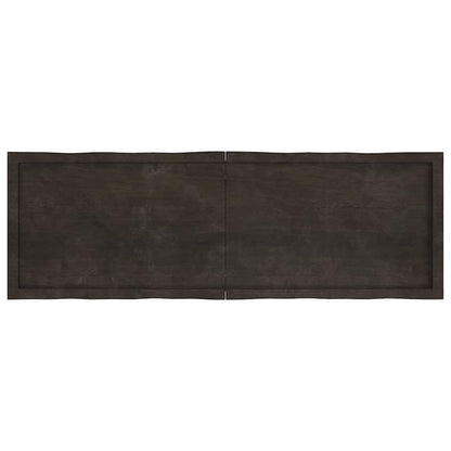 vidaXL Table Top Dark Brown 160x50x(2-6) cm Live Edge