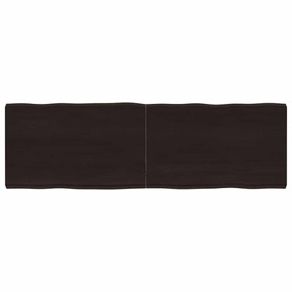 vidaXL Table Top Dark Brown 160x50x(2-6) cm Live Edge